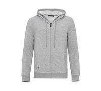 Pull à Capuche pour Homme Hoodie Veste de survêtement Fermeture éclair Premium Basic Gris XXL