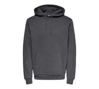 Pull à Capuche pour Hommes O&S Pull Doux à Capuche Sweat-Shirt de Base ONSCERES, Couleurs:Gris, Taille Chandail:M