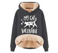 Pull a Capuche sans Manche Oversize Marin Top Crochet Plage Jogging Rayure Bouffante Grandes Cintré Bohème Sympa Elegante Jean's Prince Batterie Chocolat Claire Gothique