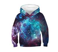 Pull À Capuche Unisexe 3D Pour Enfant,Sweat-Shirt Galaxy Casquette Espace Jeunesse, Vêtements Pour Enfants, Sweat-Shirt Chapeau 3D, Vêtements De Sport À Capuche Pour Enfants, Sports De Rue-160Cm