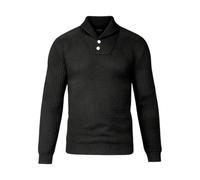 Pull à carreaux loup pour homme - Pull en tricot à manches longues pour