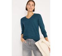 Cecil 3015596 Pull à col en V, Melange Bleu Melange, S Femme