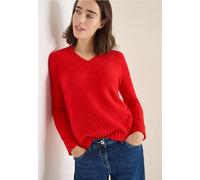 Pull à col en V bouclé