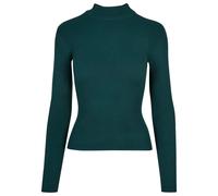 Pull Ã Col montant en tricot cÃŽtelÃ© femme Urban Classics Bleu L