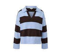 Pull Ã col polo Ã rayures femme s.Oliver Bleu 48