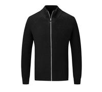 Pull à col renversé et motif côtelé pour hommes Jacquard coupe normale en maille de sous-vêtements confortable classique collège décontracté élégant simple confortable doux basique haut pour les