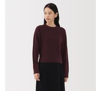 Pull à col rond en yak pour femme Noir M