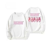 Pull À Col Rond Harajuku Graphique Sweat À Manches Longues NotCutAnymore Haut Décontracté for Les Fans Femmes Adolescentes(WHITE3,XL)