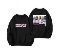 Pull À Col Rond Harajuku Graphique Sweat À Manches Longues NotCutAnymore Haut Décontracté for Les Fans Femmes Adolescentes(BLACK4,S)