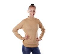 Pull À Col Roulé Beige Tommy Hilfiger Femme Erca Mini Cable Roll-Nk