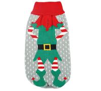 Pull à col roulé Elfe de Noël pour chiens Record