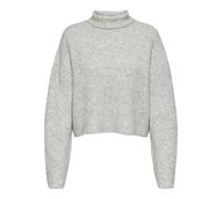 Only Pull col roulé Onlmelanie L/S KNT pour Femme Gris clair chiné XL