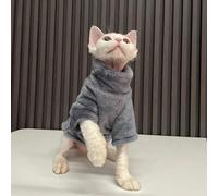 Pull à col roulé pour chat - Manteau d'hiver chaud sans poils - Pull doux en peluche pour chat ou chihuahua
