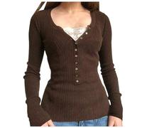 Pull à col roulé pour femme - Chemise à manches longues - Haut thermique serré - Coupe ajustée - Haut basique - Col montant - Pull à col roulé - Chemise à col roulé élégante Corset Bustier Long