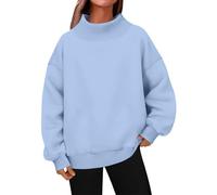 Pull à col roulé pour femme - Mode automne 2025 | Chemise à manches longues pour temps froid, haut doux et confortable pour femme à porter au quotidien.
