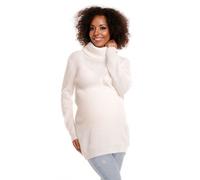 Pull à col roulé pour femmes POLY - blanc