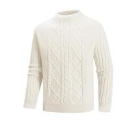 Pull À Col Roulé pour Homme, Sweatshirts Homme Leger, Chandail Tricot Chaude Lâche Slim Fit Manches Longues Hauts Décontracté Loisirs Et Mode Simple Classique Sweat Pull À Col Rond Automne Et Hiver