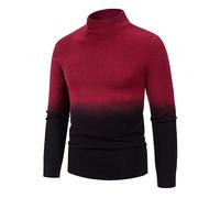 Pull À Col Roulé pour HommePolo Sweater HommeSweat-Shirt Simple Classique Tricot Loisirs Et Mode Décontracté Chandail Chaude Lâche À Col Rond Slim Fit Sweatshirts Manches Longues Épaisse