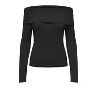 ONLY Pull-over Katia épaules dénudées tricoté femme noir XL