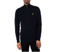 Lyle & Scott, Homme, Pulls, Bleu, Taille: L Pull Zippé en Coton Mérinos