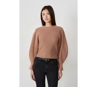 Pull à manches bouffantes avec laine - Lena - XL - Naturel - Femme - Etam