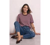 Street One Pull à Manches Courtes pour Femme 3017791 avec col Rond et Rayures