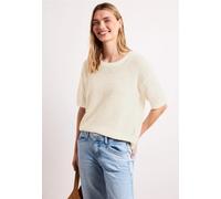 Pull à manches courtes avec structure en maille