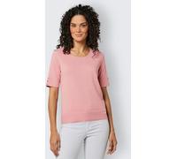 Pull à manches courtes coton 100% qualité mercerisée - CREATION L PREMIUM - quartz rose QUARTZ ROSE 44