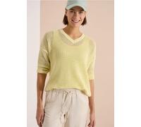 Pull à manches courtes effet crochet