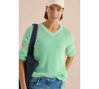 Pull à manches courtes effet crochet
