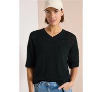 Pull à manches courtes effet crochet