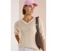 Pull à manches courtes effet crochet