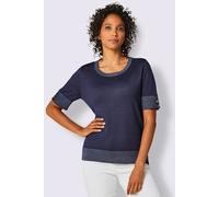 Pull à manches courtes qualité coton doux sur la peau - CREATION L PREMIUM - marine MARINE 46