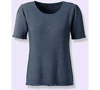 Pull à manches courtes superbe qualité été - Creation L - bleu foncé BLEU FONCÉ 48