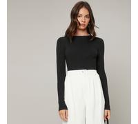 Pull à manches longues ajusté de couleur unie avec élasticité, élégant et romantique pour une tenue de tous les jours, de bureau ou décontractée. Convient pour le bureau, l'enseignement, et les tenues