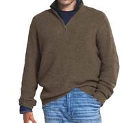 Pull à Manches Longues en Laine tricoté pour Homme, Couleur Unie, Haut à col avec Fermeture éclair, Printemps et Automne Lilas Sweat Capuche Homme
