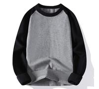 Pull à manches longues pour homme, pull automne et hiver, modèles de couples épais avec le même paragraphe Colorblocking Head Fashion Inside out, B, 3X-Large