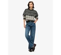 Superdry & Co Pull-over vert pastel / noir / blanc, Taille S