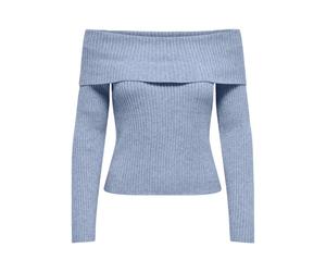 Pull Ã©paule dÃ©colletÃ©e femme Only Katia Bleu M