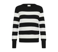 Kaffe Pull-over 'KALizza' noir / blanc, Taille M