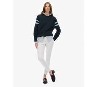 Superdry Pull à rayures Relaxed Stripe Bleu marine / opal Taille XXL Femme