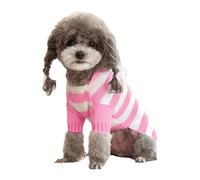 Pull à rayures pour chiens, Manteau Chien Hiver petite taille, Pull-over Veste chaude en tricot, Pull à Quatre Jambes doux et chaud pour temps froid, Vêtements pour Petits Chien Animal de Compagnie C