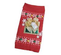 Pull à thème de Noël pour animaux de compagnie avec nœud festival famille réunion animal de compagnie costume chat chien vacances vêtements fête approvisionnement