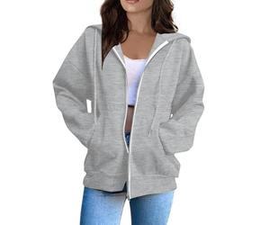 Pull Ado Fille Cache Chauve Manche Sweat-Shirt À Soiree Roulé Stitch Sweat Veste À Capuche Femme Col Rond Sport Citrouille Interieur Noel Sportswear Shape Plaid Stitch Gris Clair S