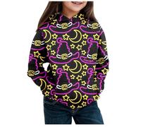 Pull Adolescents Enfants et Hiver Thème Halloween Imprimé Sweat à Capuche Manches Longues Chaud et Confortable Manteau Enfant Lapin Pull Fille n12