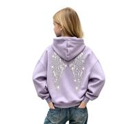 Pull ailes d ange Paillette Enfant 3~16 ans, Pull Ange dans le dos Glitter