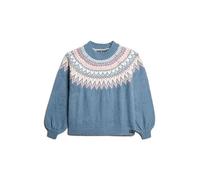 Pull ample Ã motif femme Superdry Blanc M