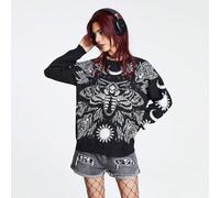 Pull ample à motif graphique, école ROMWE X Mystic heart SHEIN X favorise la créativité en offrant aux créateurs de mode, aux artistes et aux marques un accès sans précédent à notre chaîne d approvisi