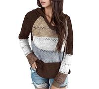 Pull Ample Femme Pull Grosse Maille, Vetement Chaud Hiver Chic Et Elegant Col Rond Vintage Tricot à Manches Longues Jacquard Casual EláStique Couleur Unie Quotidien