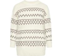 Pull ample laine d'agneau femme KnowledgeCotton Apparel Blanc S